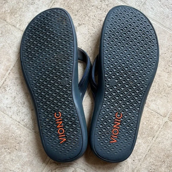 Vionics Womens navy blue sandals sz 10 - Picture 3 of 5